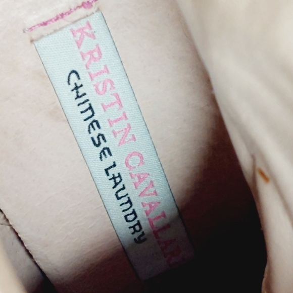 Chinese Laundry Kristin Cavallari Charm Fringe Taupe Brown Suede Bootie K308 - Picture 9 of 14